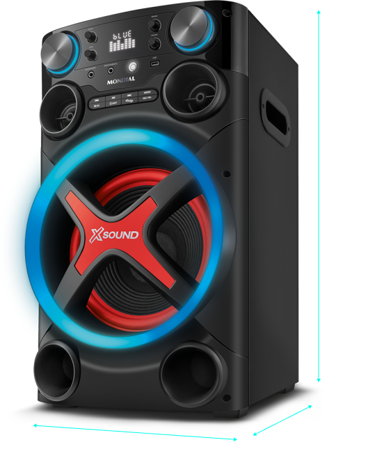 Caixa de som modelo CM-550-L
