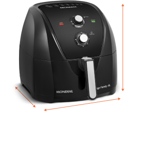 air fryer medidas