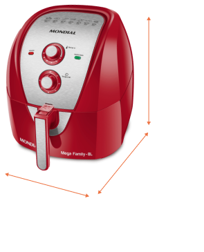 air fryer medidas