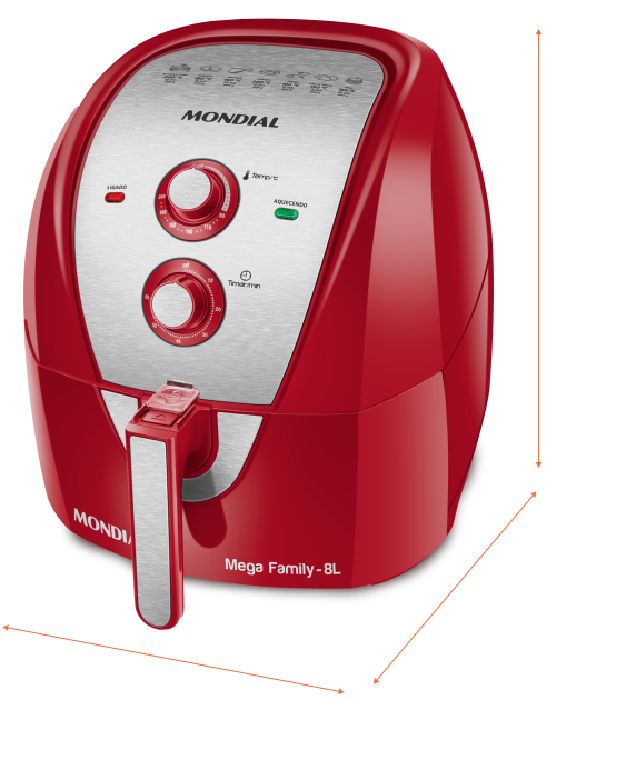 air fryer medidas